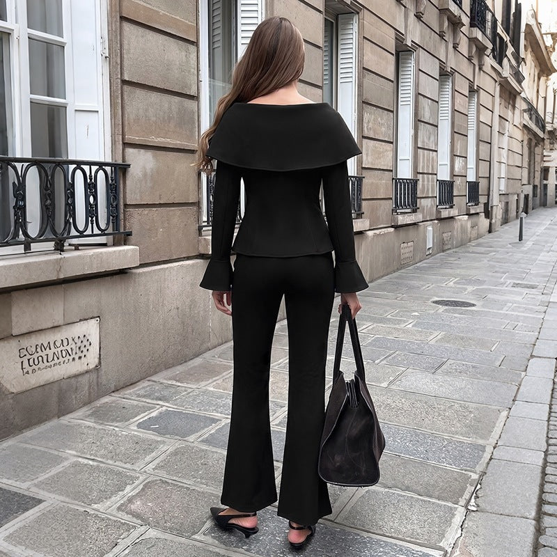 Damen Elegantes Off-Shoulder Blazer-Set Shop Nory