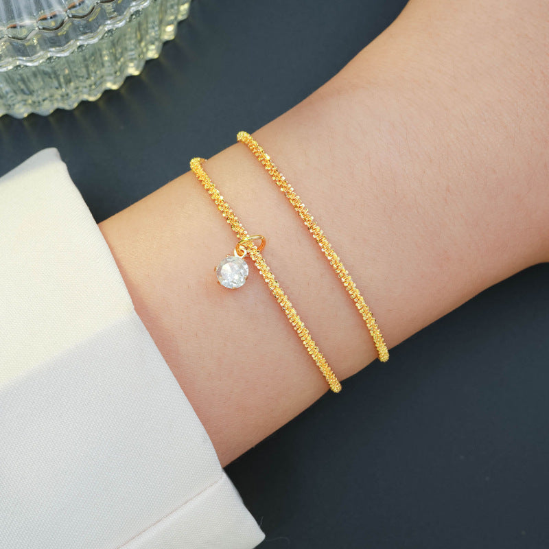 Damen Armreif-Set mit funkelnden Kristallen und zarten Gliederdesigns Shop Nory