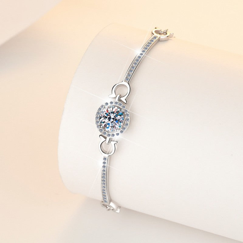 Damenarmband mit funkelndem Kristall und eleganter Zirkonia-Einfassung Shop Nory