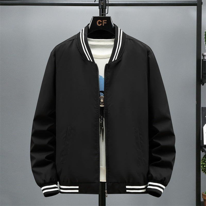 Herren Modische Bomberjacke mit Kontraststreifen Shop Nory