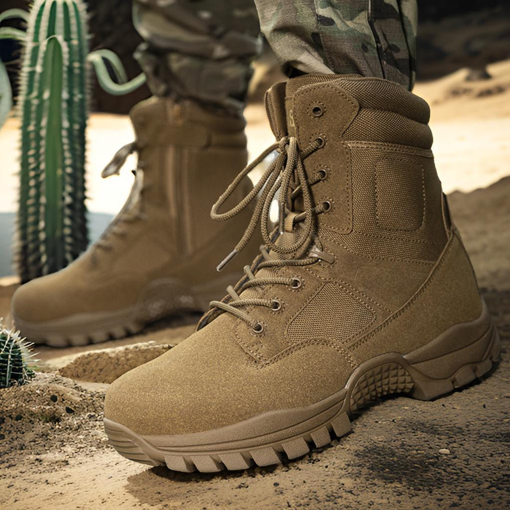 Herren Militärische Einsatzstiefel mit rutschfester Sohle und atmungsaktivem Obermaterial