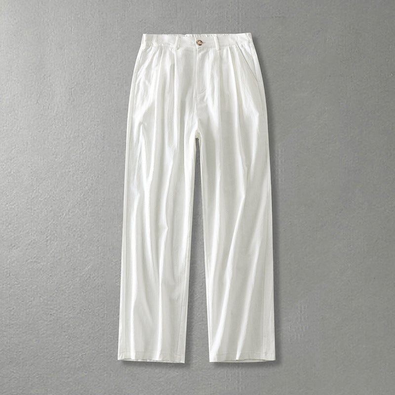 Damen Weite Bundfalten-Hose mit hoher Taille Shop Nory