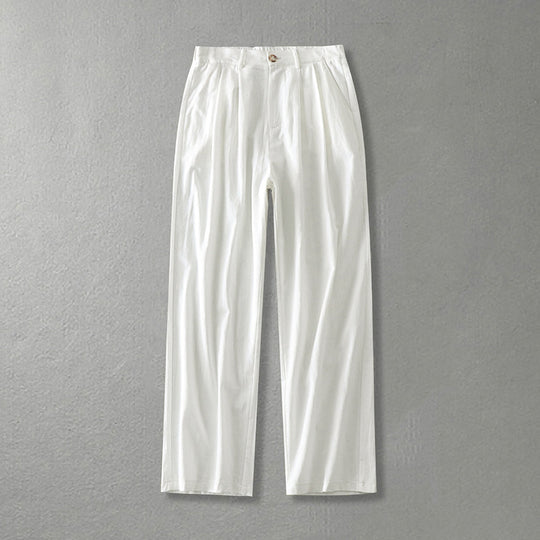Damen Weite Bundfalten-Hose mit hoher Taille Shop Nory