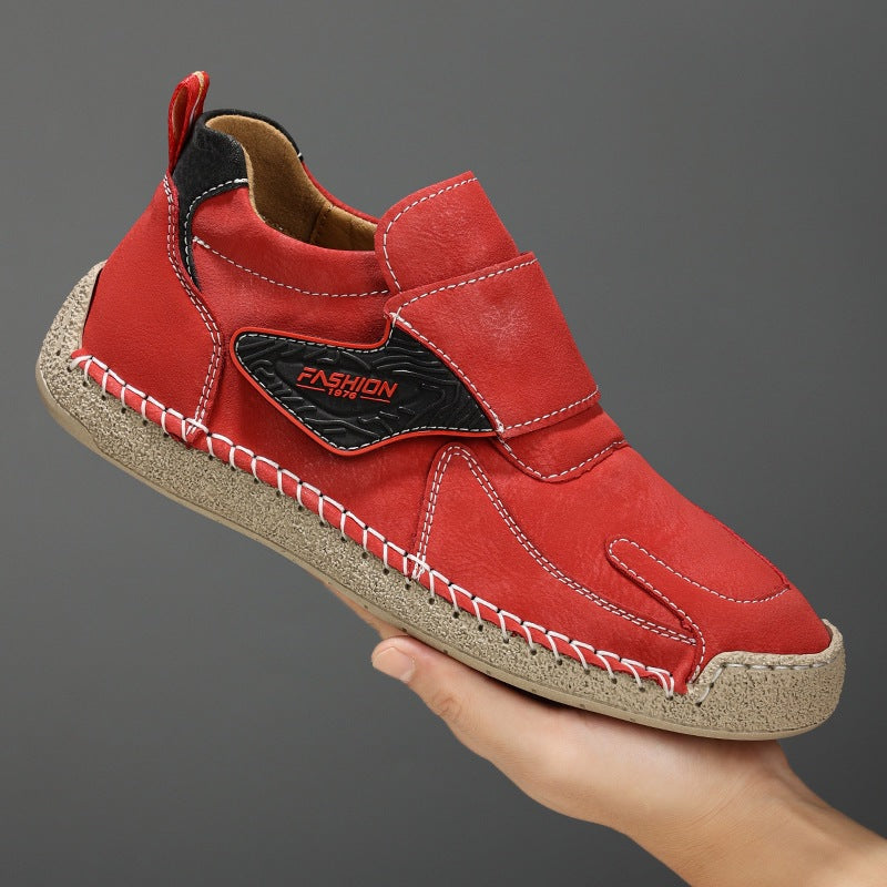 Herren Bequeme und modische Freizeitschuhe mit Klettverschluss