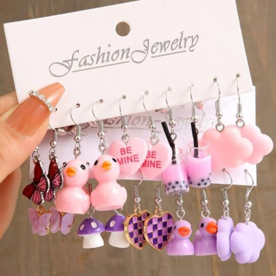Damen Ohrringe Set mit verspielten Designs Shop Nory