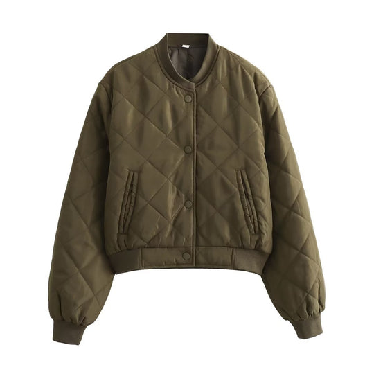 Damen Gemusterte Steppjacke