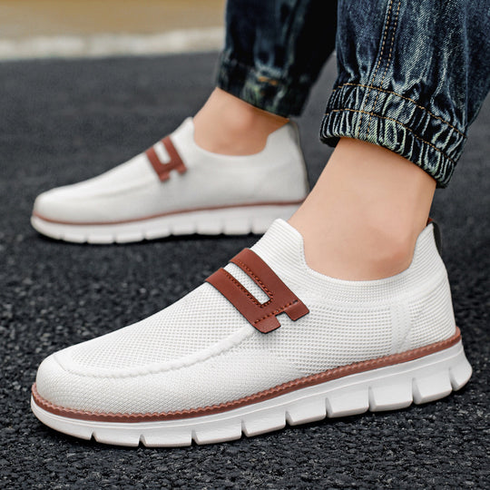 Damen Elastischer Strick‑Mokassin‑Sneaker mit dämpfender EVA‑Sohle und Zierriemen Shop Nory