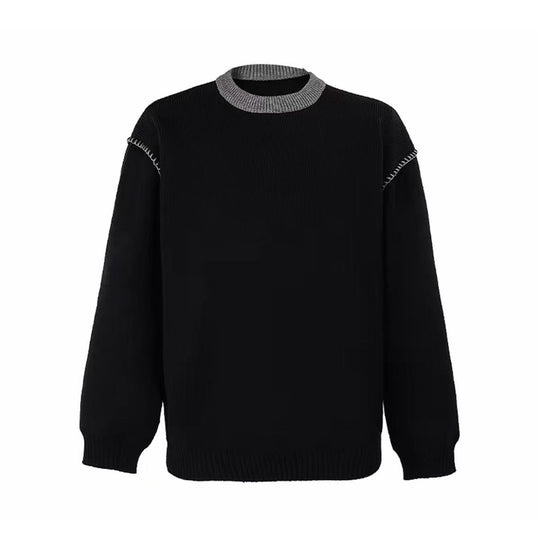 Damen Modischer Grobstrickpullover mit hochgeschlossenen Kragen Shop Nory