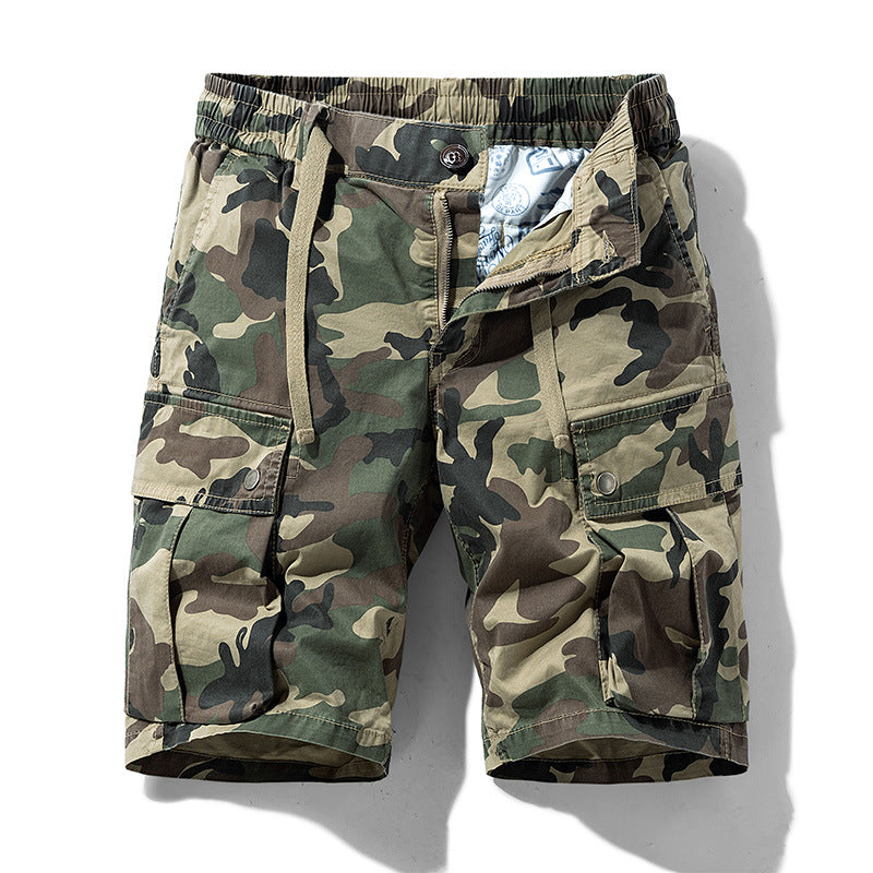Kurze Hose Cargo Shorts mit Seitentaschen