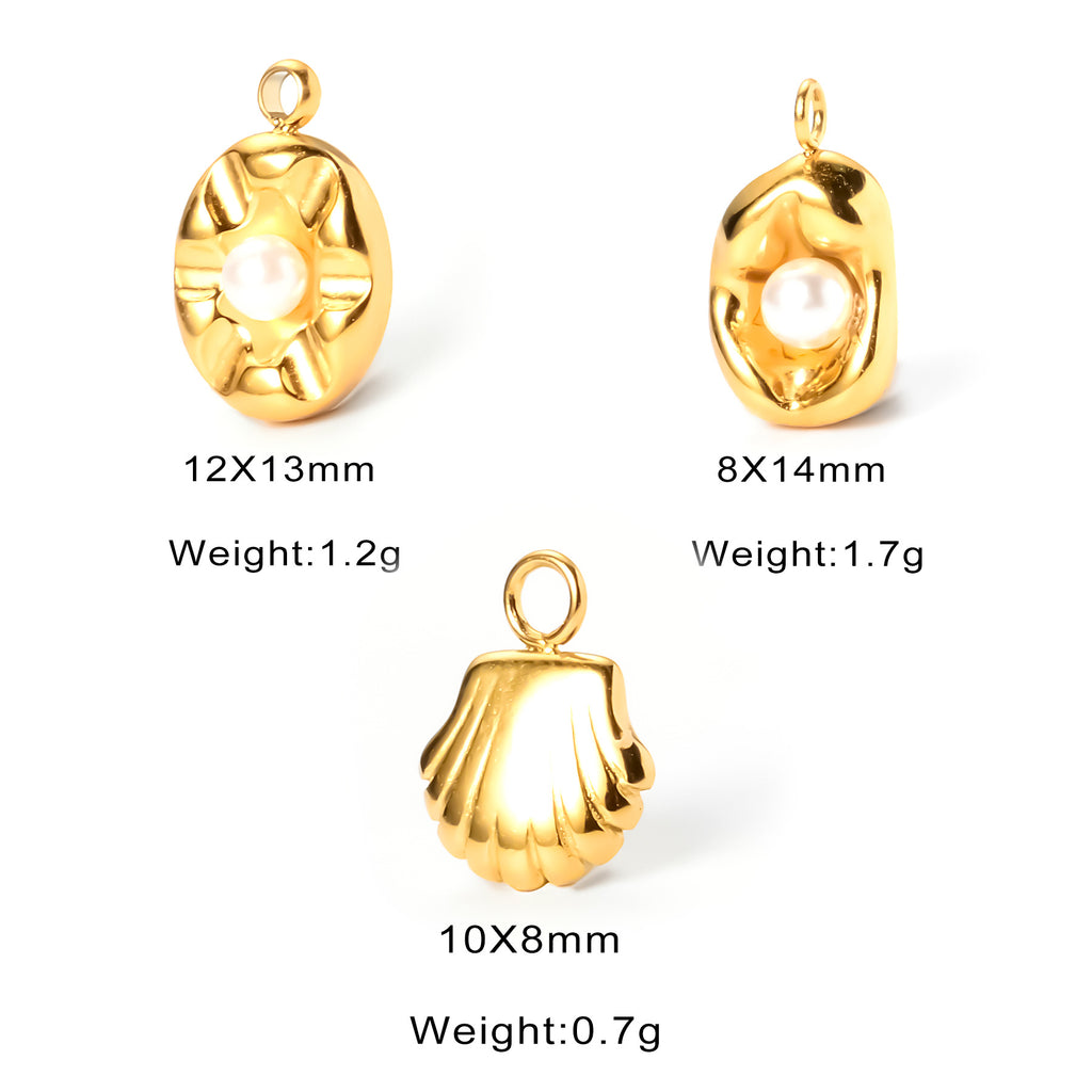Damen Muschelanhänger aus hochwertigem Gold Shop Nory