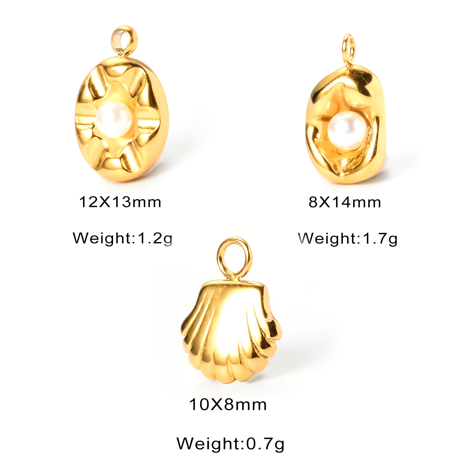 Damen Muschelanhänger aus hochwertigem Gold Shop Nory