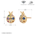 Damen Ohrstecker im kreativen Marienkäfer-Design aus hochwertigem 925 Sterling Silber Shop Nory