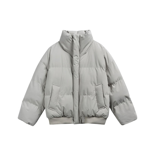 Damen Kurze wattierte Steppjacke im Boxy‑Cut mit hohem Stehkragen und Rippenbund Shop Nory