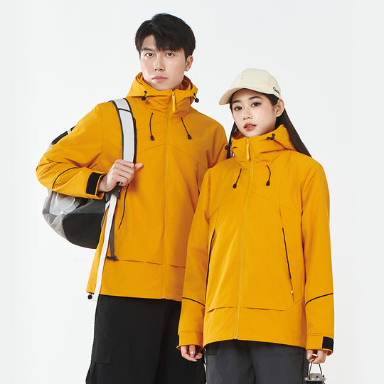 Damen Leichte wind- und wasserabweisende Softshell-Trekkingjacke mit verstellbarer Kapuze Shop Nory