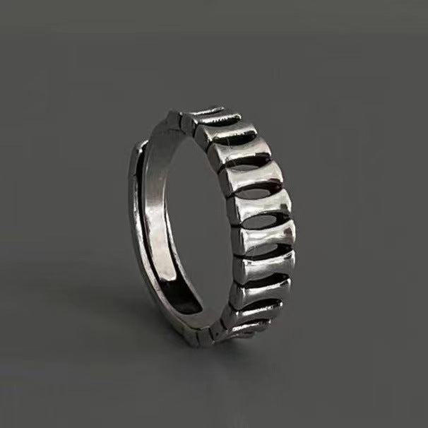 Damen Design-Ring mit strukturiertem Oberflächenmuster Shop Nory