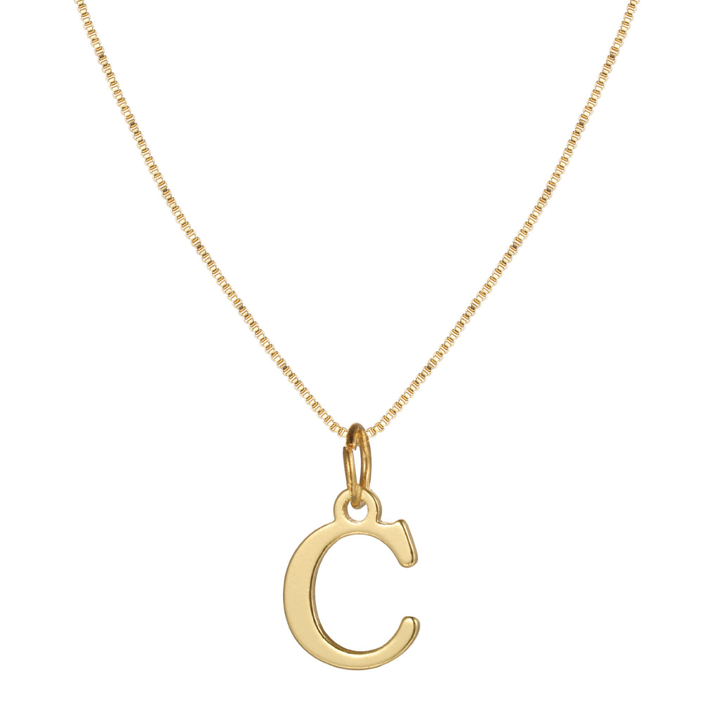 Damen Halskette mit modischem Initial-Anhänger in elegantem Design Shop Nory
