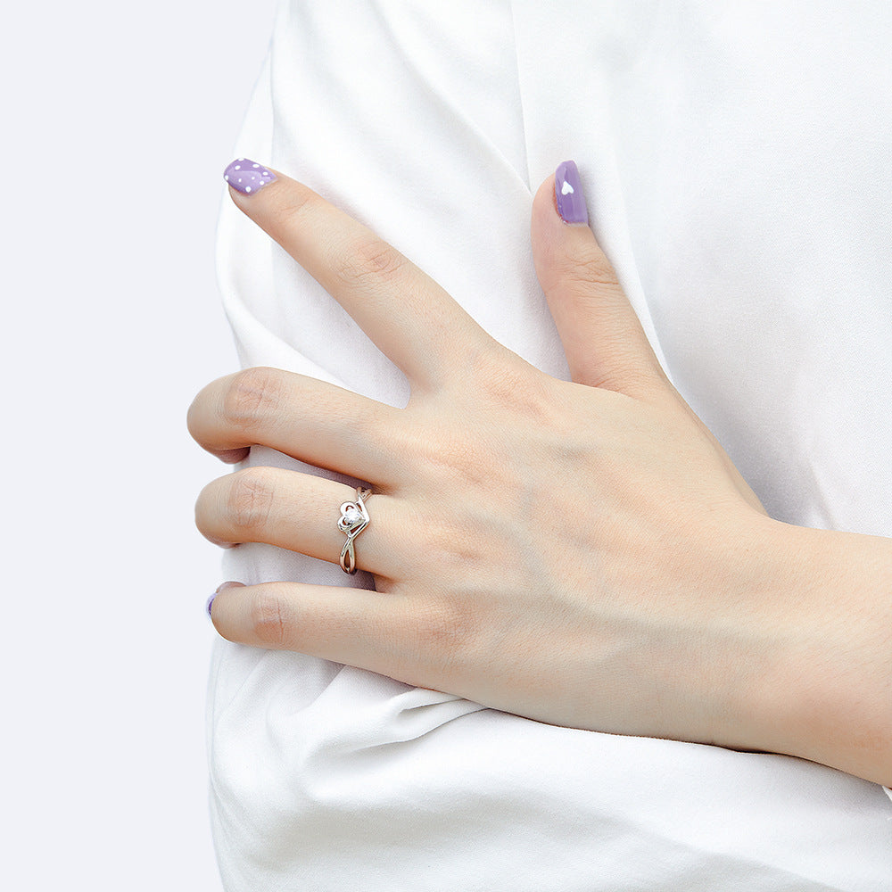 Damen Halskette mit herzförmigem Anhänger und integriertem Zirkonia Shop Nory