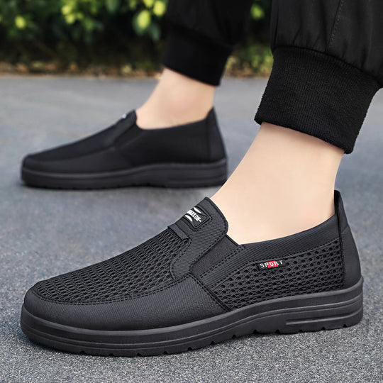 Herren nan atmungsaktiver Slip-On Freizeitschuh mit gestricktem Obermaterial, elastischem Einstieg und stoßdämpfender EVA-Sohle Shop Nory