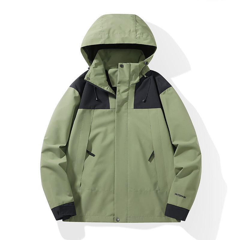 Herren Wetterfester Shell-Parka mit verstellbarer Kapuze und verdeckten Reißverschlüssen Shop Nory