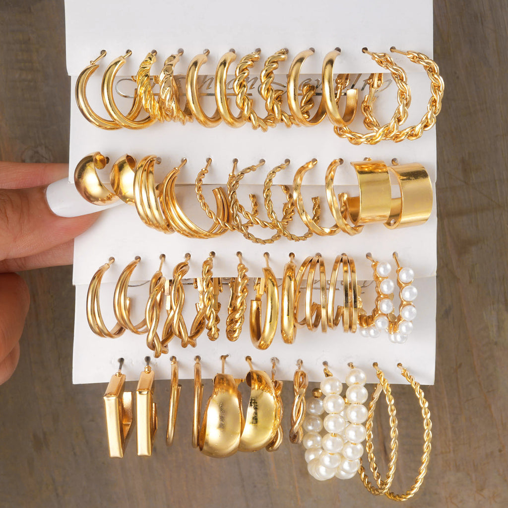 Damen Ohrringe Set mit vielfältigen, modernen Designs Shop Nory