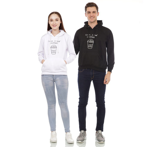 Unisex nan lässiger Kapuzenpullover mit Coffee-To-Go Grafik, Kängurutasche und verstellbarer Kapuze Shop Nory