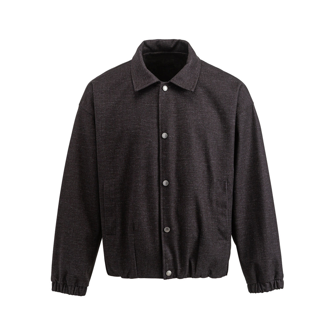 Herren Kurz geschnittener Wollmix‑Blouson mit verdeckter Druckknopfblende Shop Nory