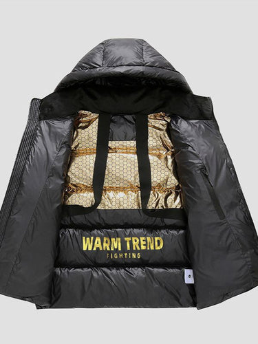 Herren wattierte Thermo‑Steppjacke mit Kapuze und Wärme‑Reflexfutter Shop Nory