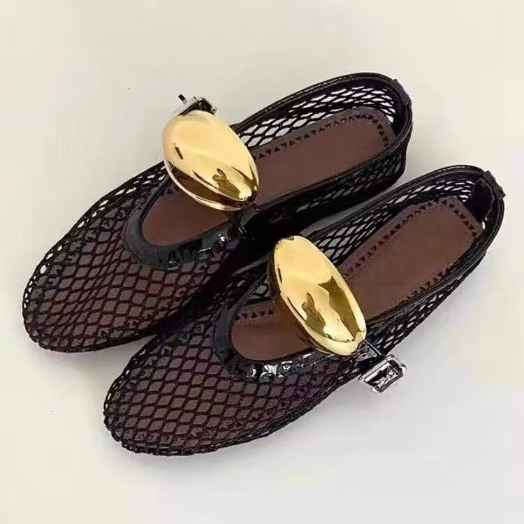 Damen Netzschuhe mit verstellbarem Riemen und atmungsaktivem Obermaterial