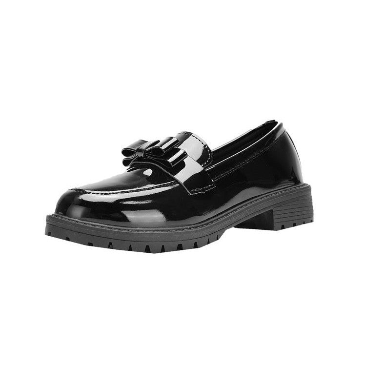 Damen Lack-Loafer mit dekorativem Riemchen und profilierter Gummisohle Shop Nory