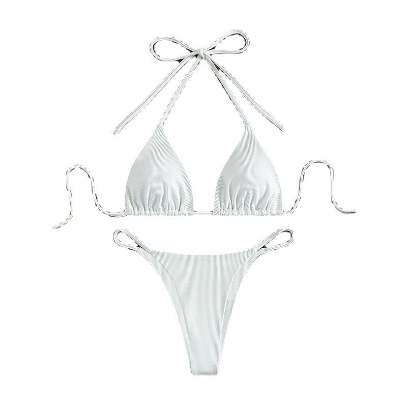 Damen Triangel-Bikini mit raffiniertem Bindesystem