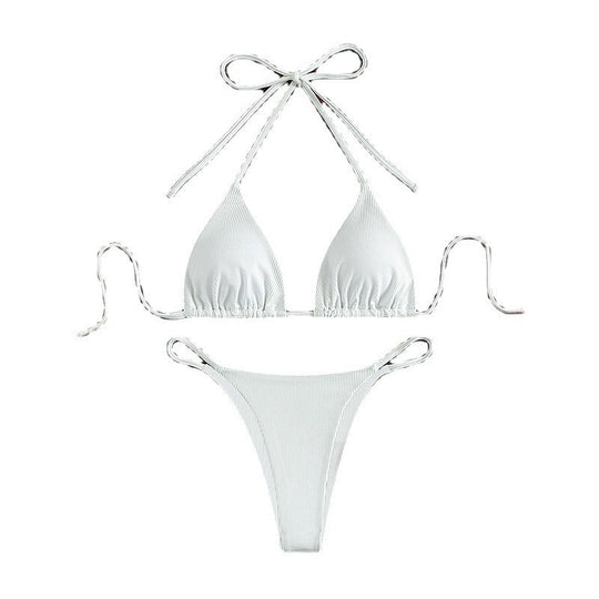 Damen Triangel-Bikini mit raffiniertem Bindesystem