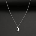 Damen Halskette mit mondförmigem Anhänger aus hochwertigem Edelstahl Shop Nory