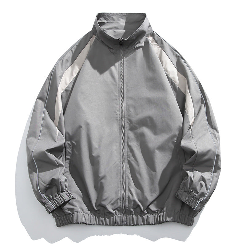 Herren Sportliche Trainingsjacke mit hohem Kragen Shop Nory