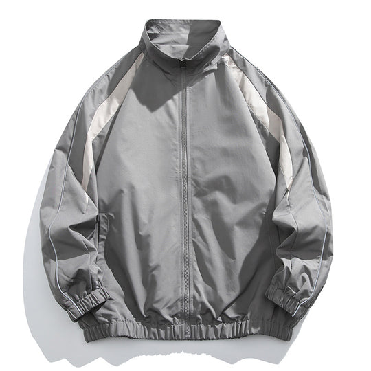 Herren Sportliche Trainingsjacke mit hohem Kragen Shop Nory