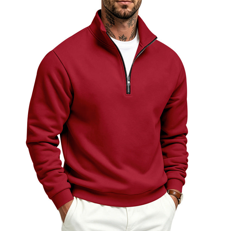 Herren Halbzip-Sweatshirt mit Troyerkragen und weicher Fleece-Innenseite Shop Nory