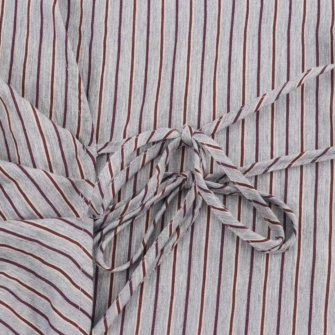 Damen Asymmetrische Wickelbluse mit Hemdkragen, seitlicher Schnürung und langen Manschettenärmeln Shop Nory