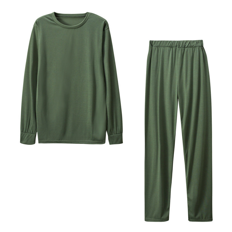 Damen Langarm Schlafanzug Set mit elastischen Hosen
