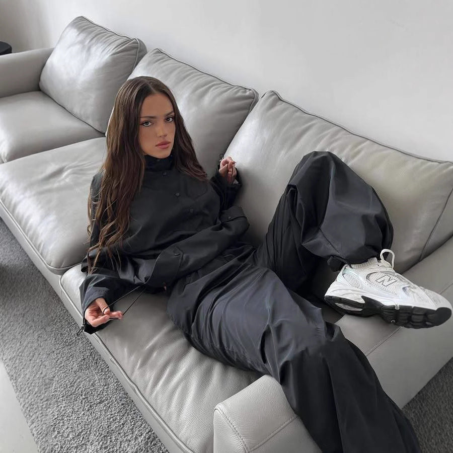 Damen Kurze Regenjacke Shopnory
