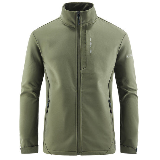 Herren Technische Softshelljacke mit winddichtem Shell, hohem Kragen und Reißverschlusstaschen Shop Nory