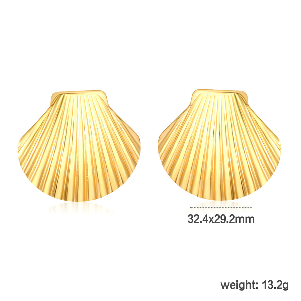 Damen Ohrstecker im Muschel-Design Shop Nory