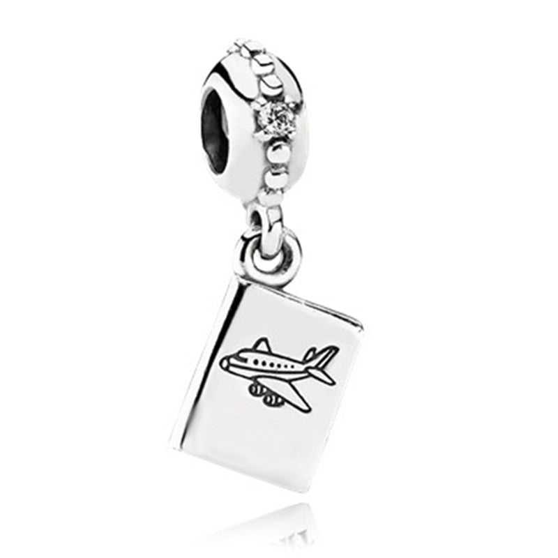 Facettierter Kristall-Charme Perlenanhänger Für Charm-Armband mit Zirkonia-Einfassung