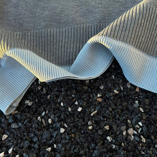 Damen Oversized Polo-Feinstrickpullover mit Kontrastkragen und geripptem Saum Shop Nory