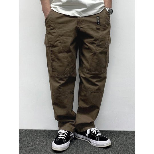 Herren Lässige Baggy-Cargo-Hose mit Knieabnähern, Multitaschen und Workwear-Details Shop Nory