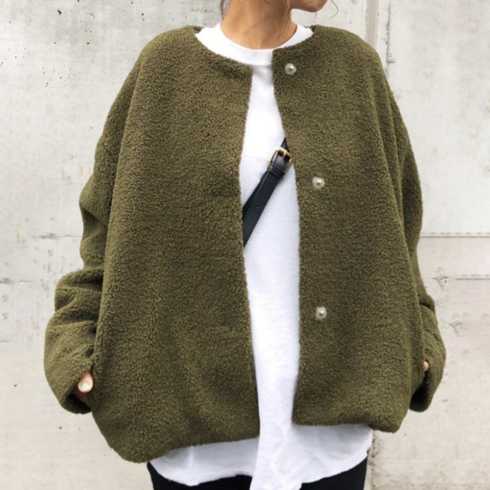 Shopnory | Lockere modische Jacke mit Knöpfen