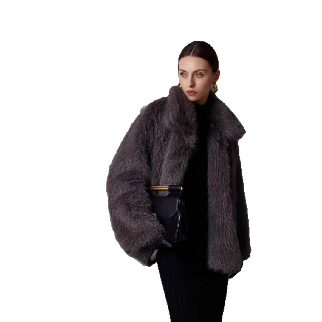 Damen Kurze Boxy‑Kunstpelzjacke mit extraweichem Hochflor und voluminösem Schalkragen Shop Nory