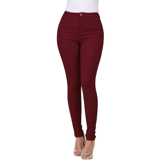 Damen Hoch geschnittene Skinny Jeans mit elastischem Stretch