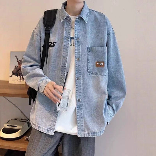 Herren Lässige Denim-Jacke Shop Nory