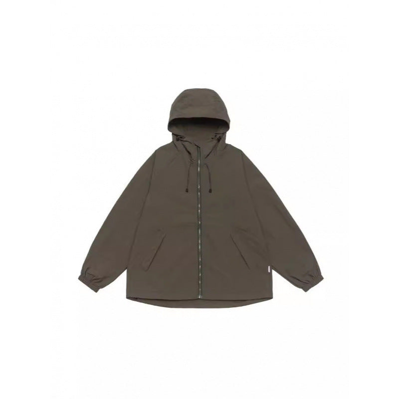 Unisex Weitgeschnittene Kapuzenjacke im Parka‑Style mit verlängertem Rückenteil und Tunnelzug Shop Nory
