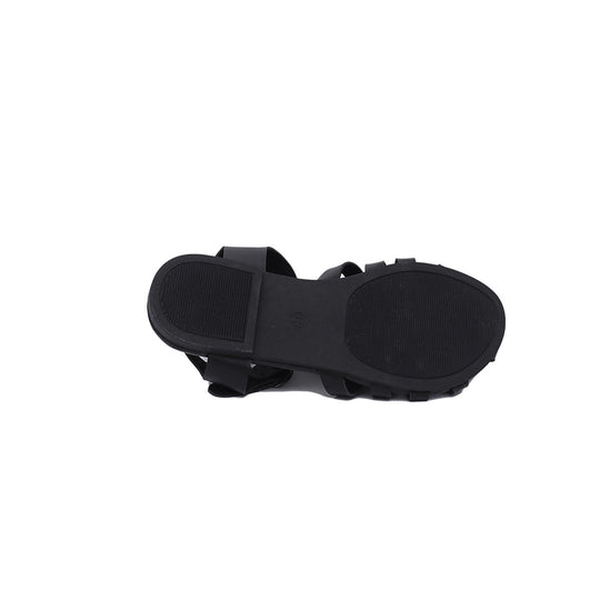 Damen Geflochtene Sandalen mit elastischem Riemen und komfortabler Fußbettung