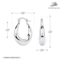 Damen Ohrhänger mit elegantem tropfenförmigem Design aus 925 Sterling Silber Shop Nory